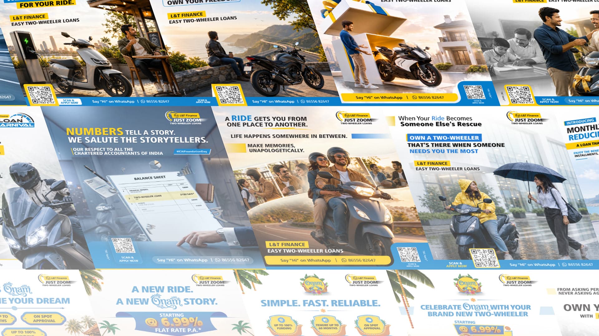 Social media marketing creatives for L&T Finance