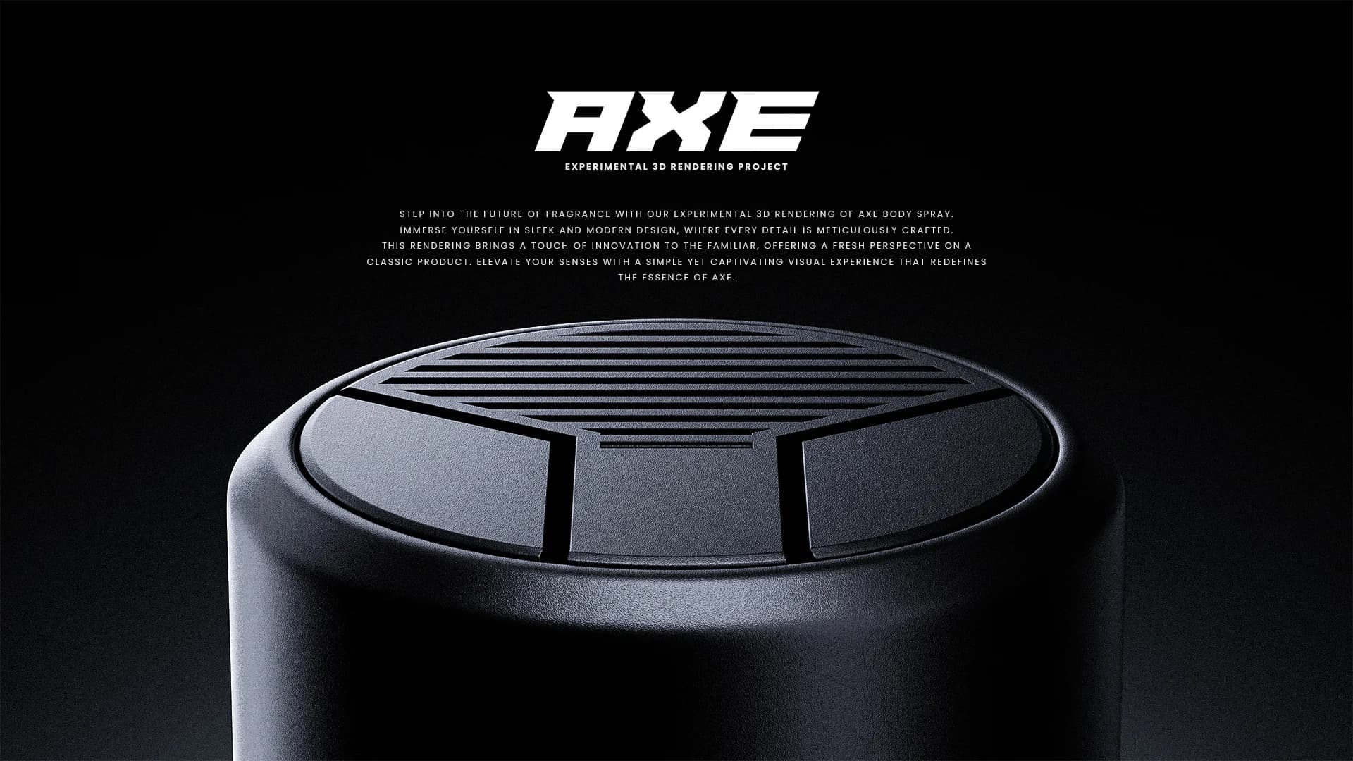 AXE can in dramatic light