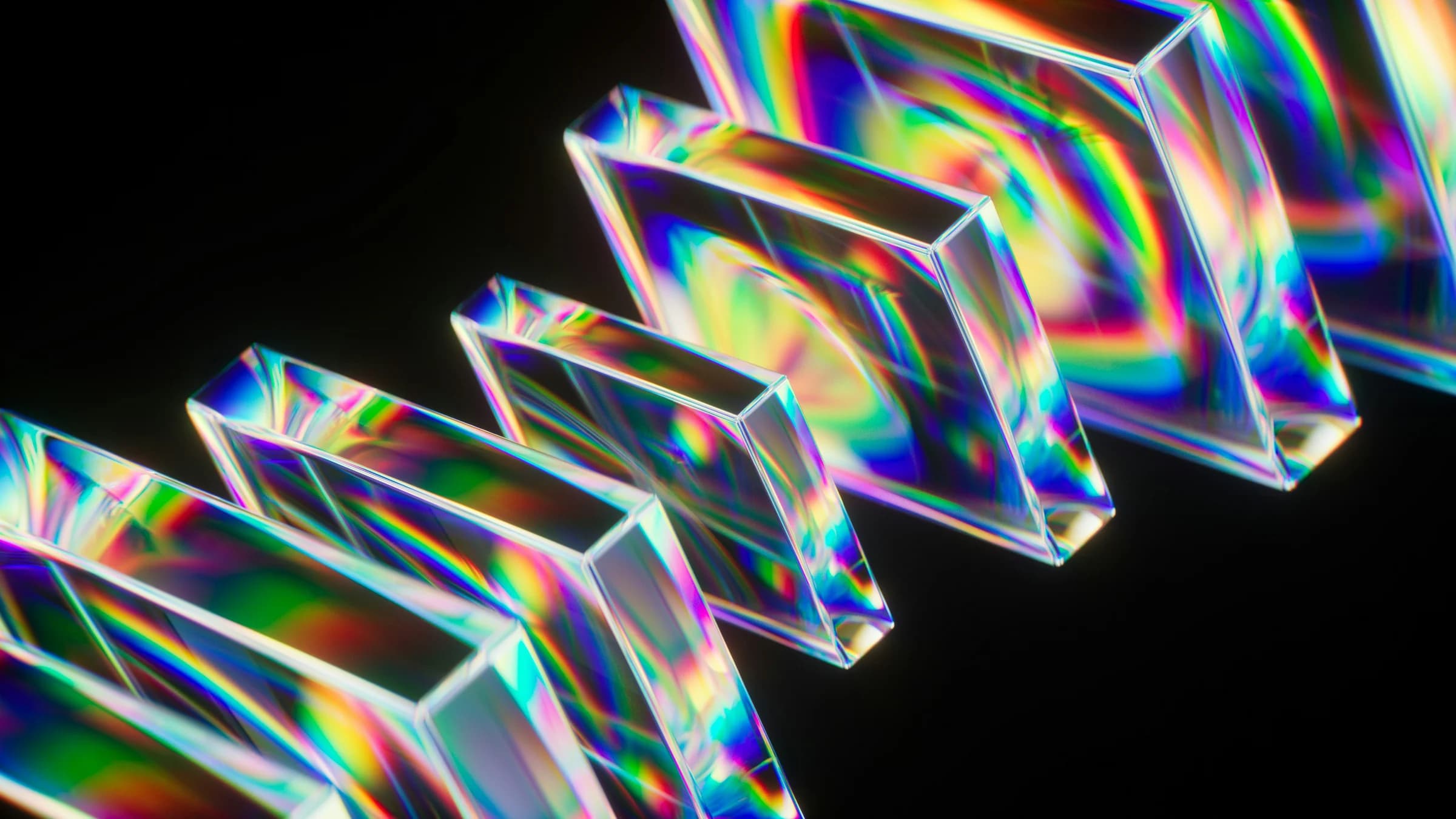 Dispersion — light passing through a transparent form